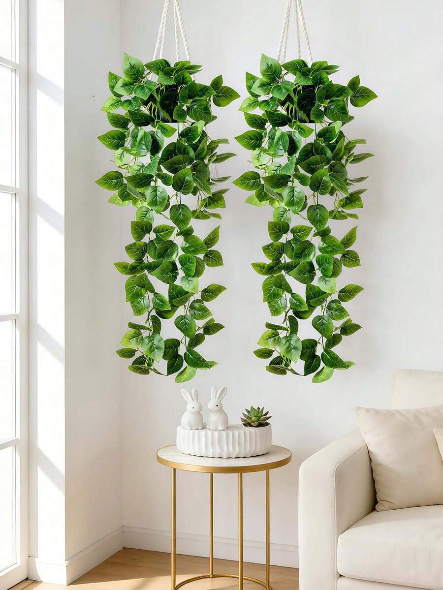 Plantas artificiales, Plantas en maceta colgantes