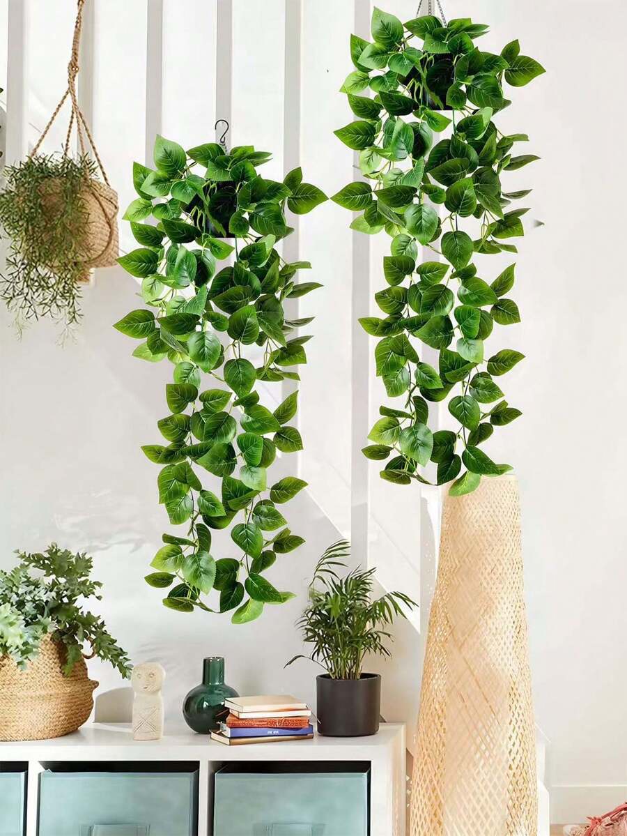 Plantas artificiales, Plantas en maceta colgantes