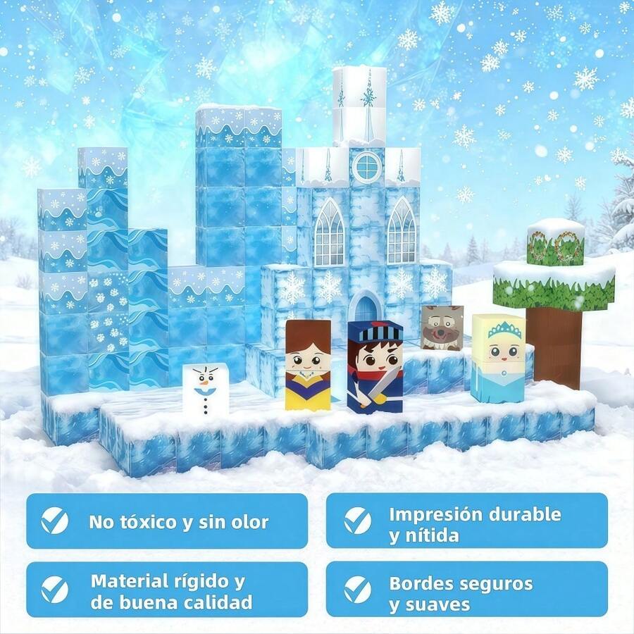 Juego de bloques de construcción magnéticos de 150 piezas
