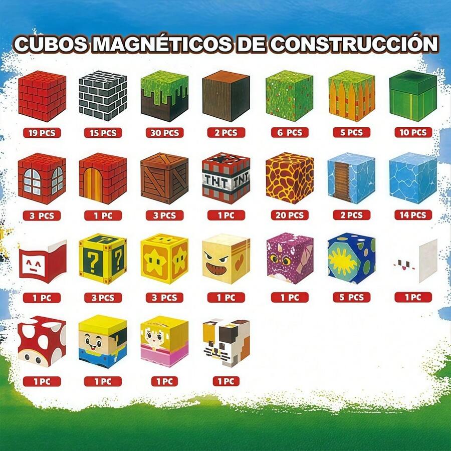 Juego de bloques de construcción magnéticos de 150 piezas