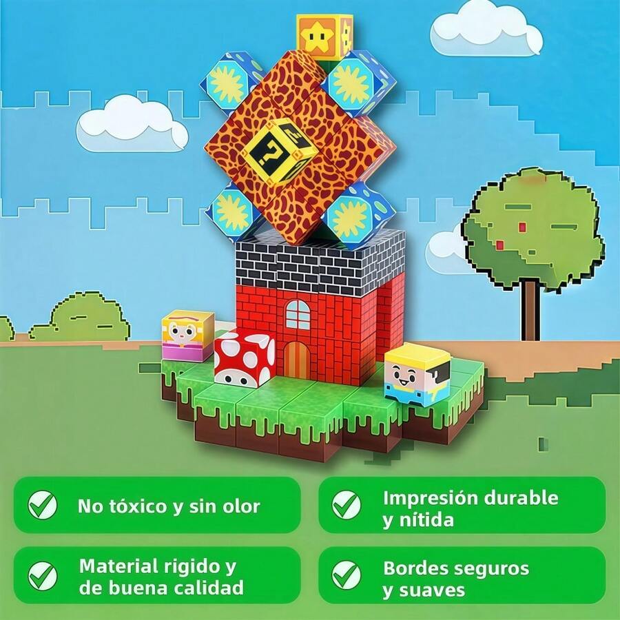 Juego de bloques de construcción magnéticos de 150 piezas