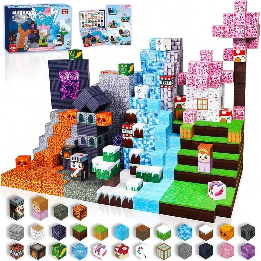 Juego de bloques de construcción magnéticos de 150 piezas
