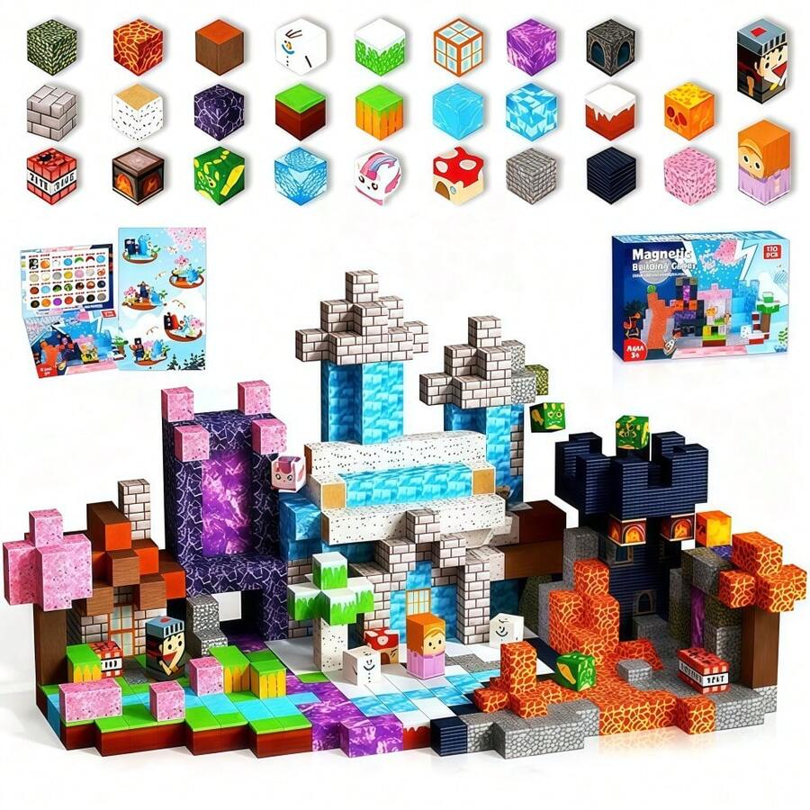 Juego de bloques de construcción magnéticos de 150 piezas