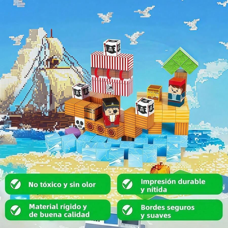 Set de 100 Bloques Magnéticos