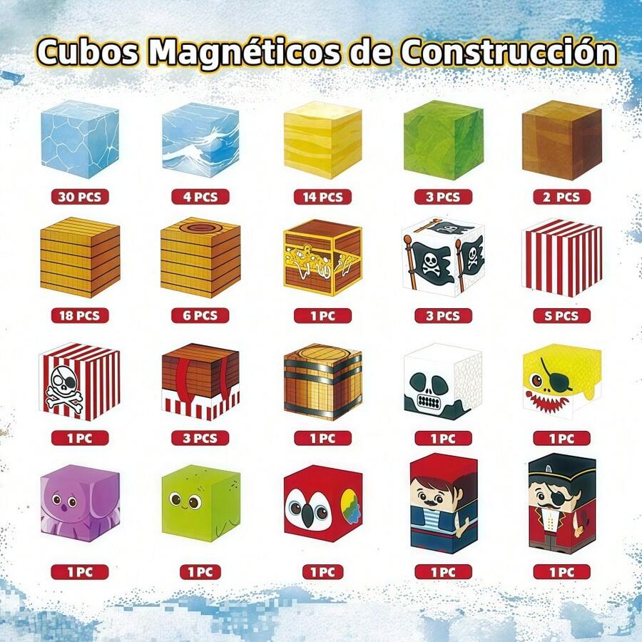 Set de 100 Bloques Magnéticos de Alta Resistencia