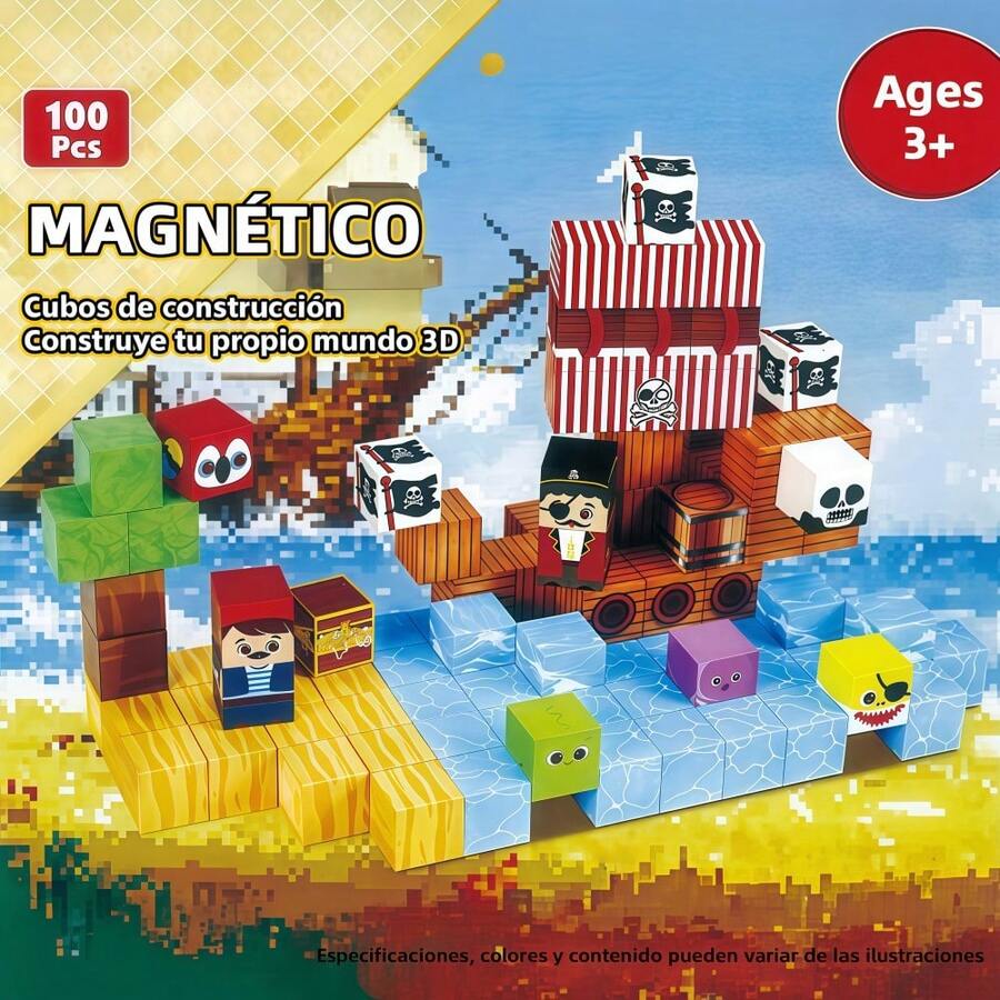 Set de 100 Bloques Magnéticos