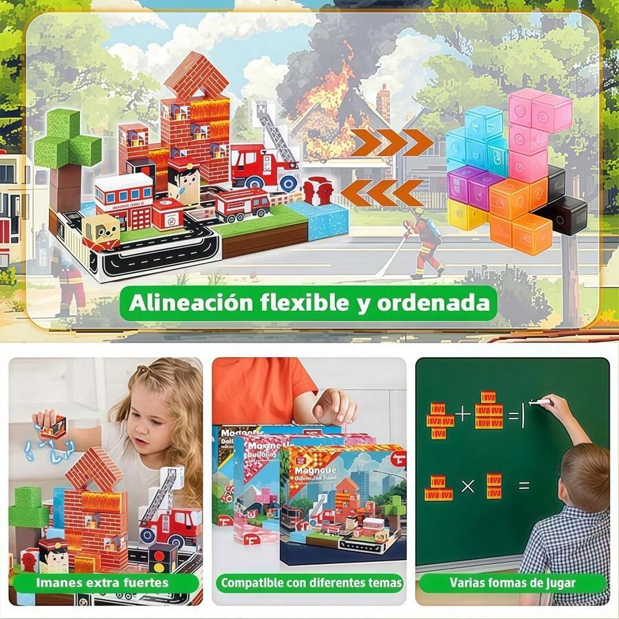 Set de 100 Bloques Magnéticos