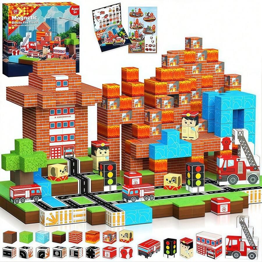 Set de 100 Bloques Magnéticos