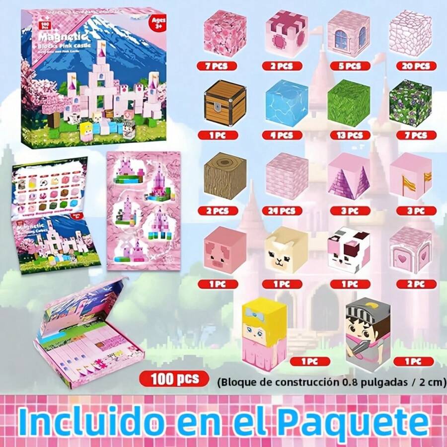 Set de 100 Bloques Magnéticos