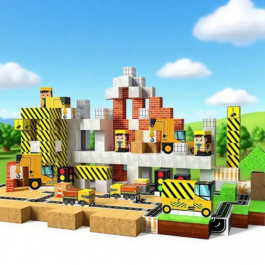 Set de 100 Bloques Magnéticos