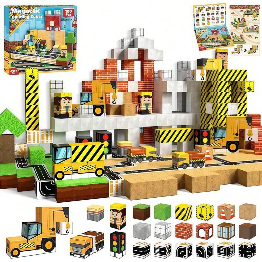 Set de 100 Bloques Magnéticos