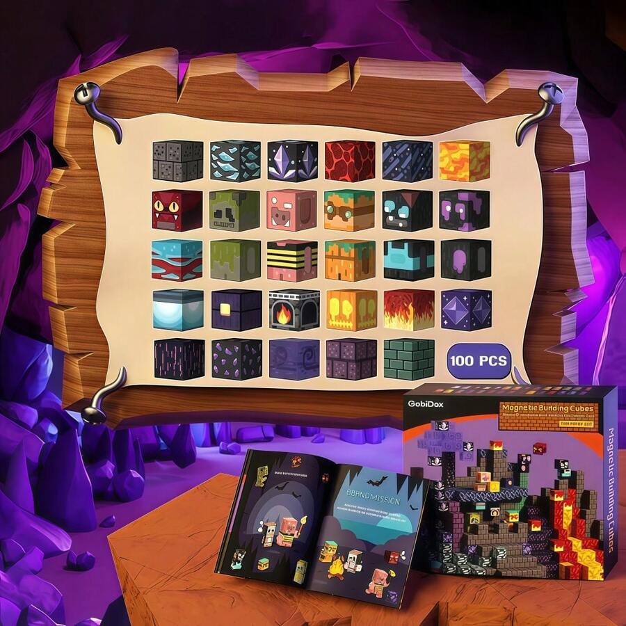 Set de 100 Bloques Magnéticos