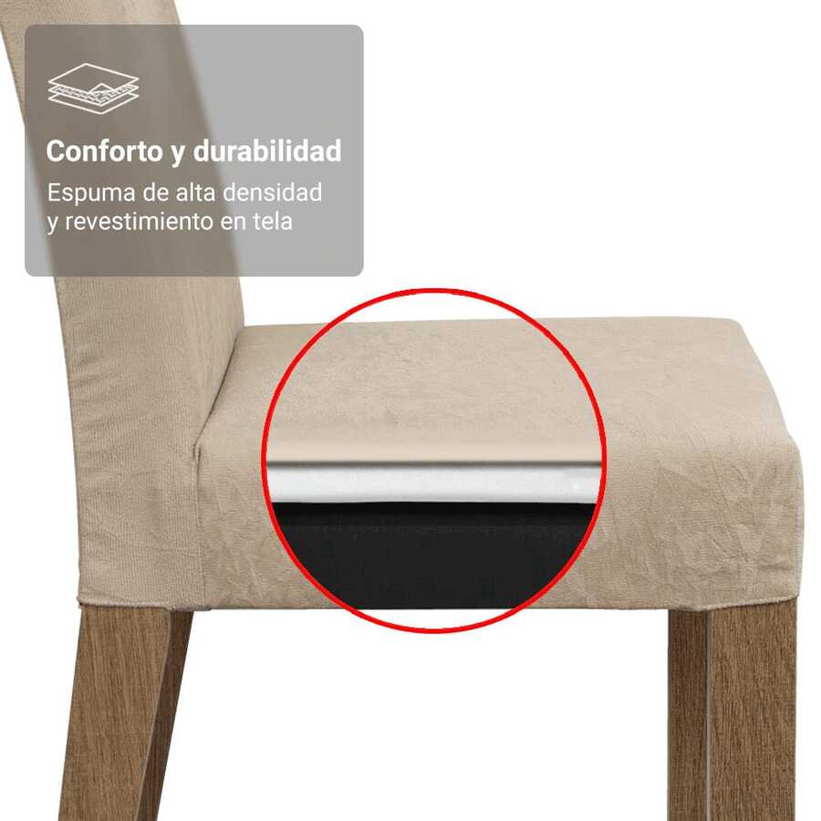 Juego Comedor Madesa Evelin Mesa Tablero De Vidrio 4 Sillas
