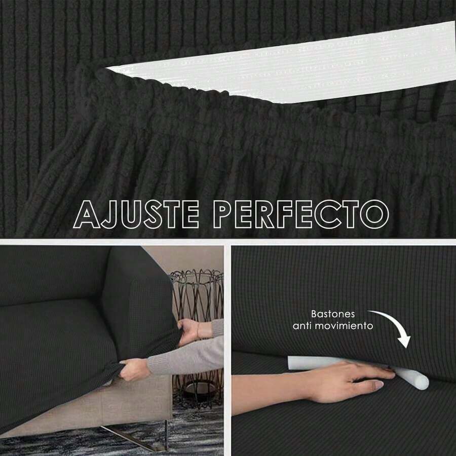 Fundas para Sofá de Tela Tipo Terciopelo de Maíz Elásticas
