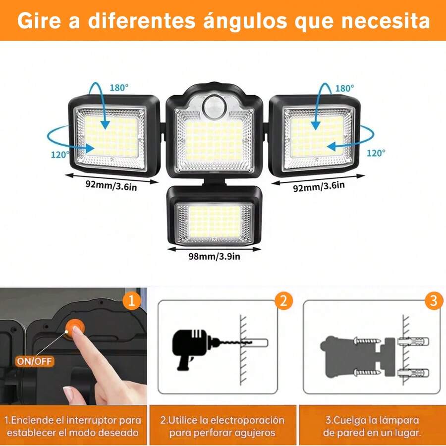 Lámpara Solar De Pared