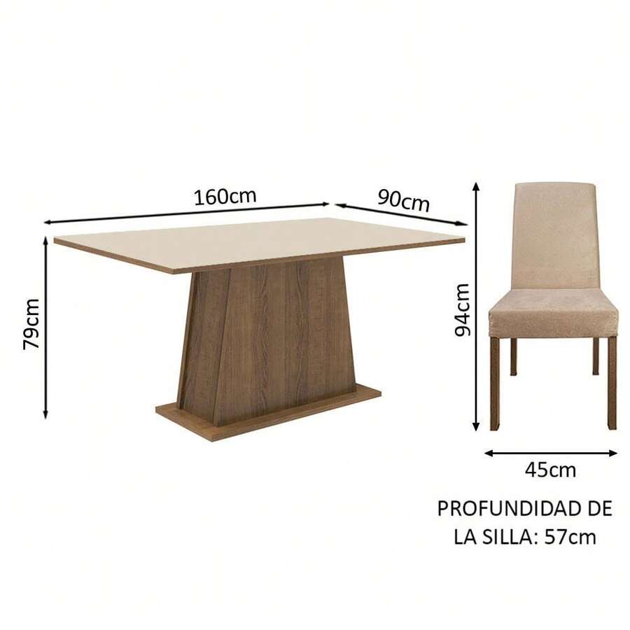Juego De Comedor Con Mesa
