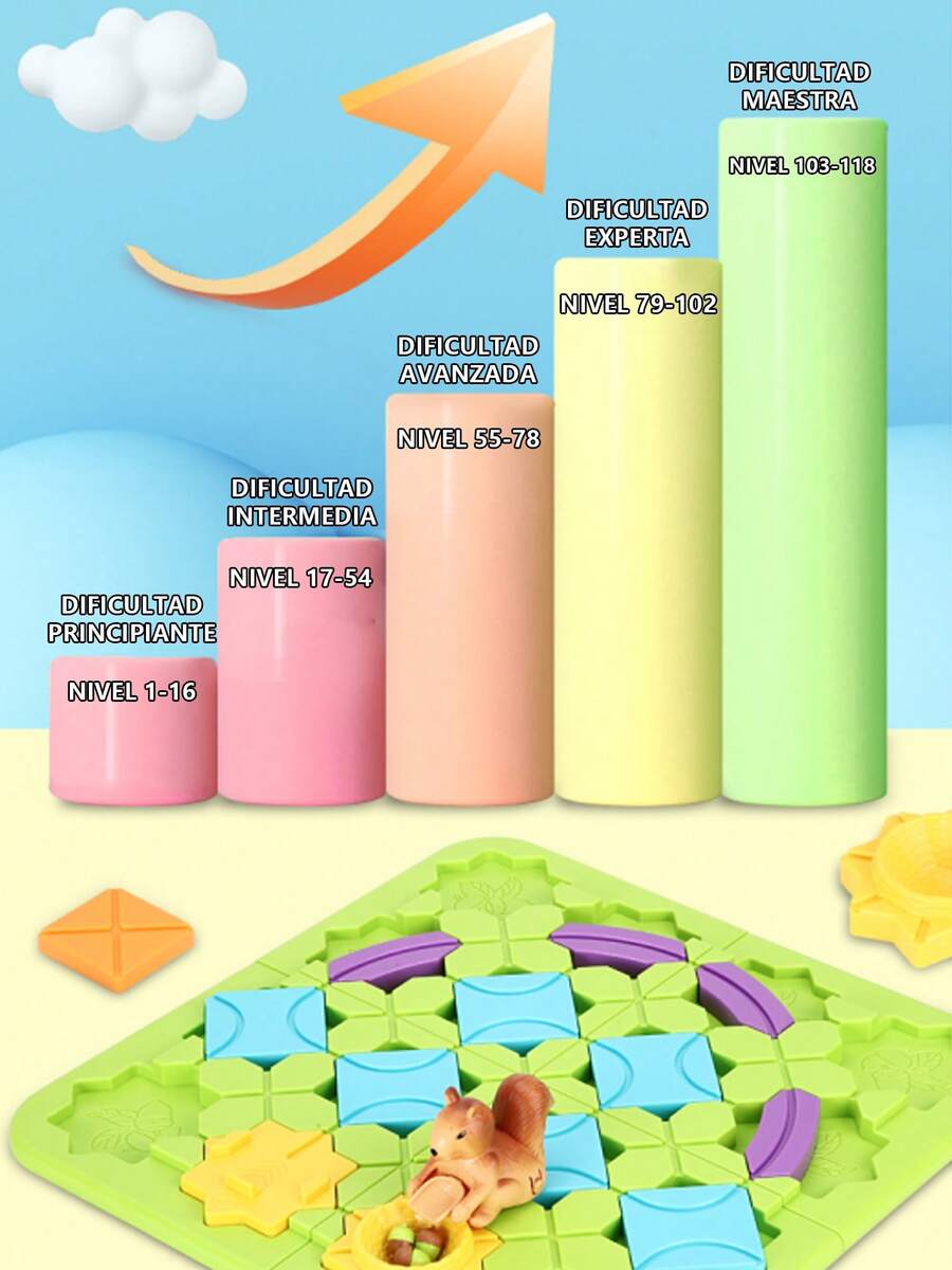 Juegos de mesa pista lógica de ardilla