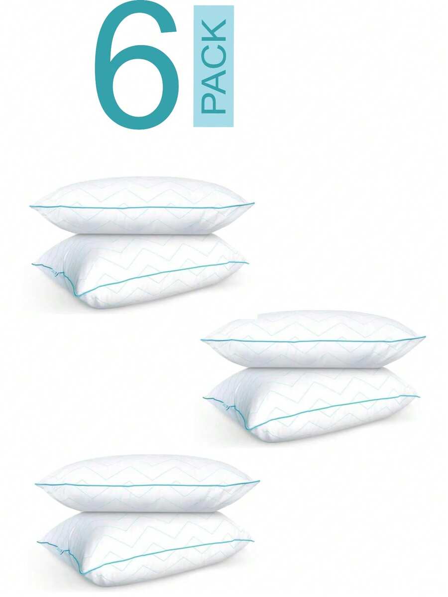 Almohadas 6 Pack Zigzag Estandar Tradicional