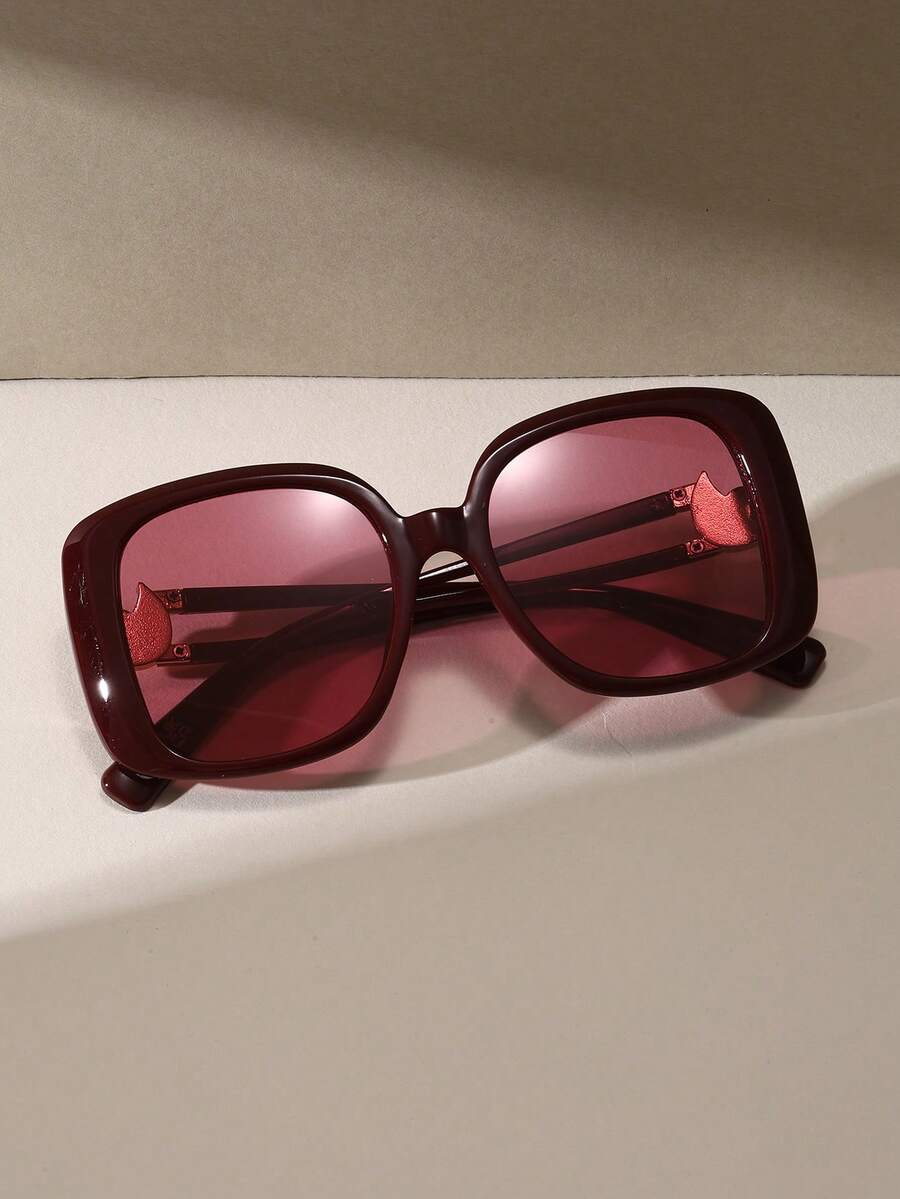 Gafas de sol de gran tamaño con marco cuadrado vintage