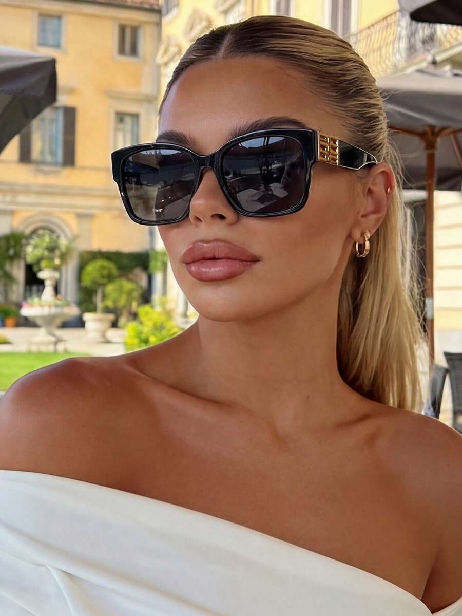 Gafas de sol cuadradas de marco grande