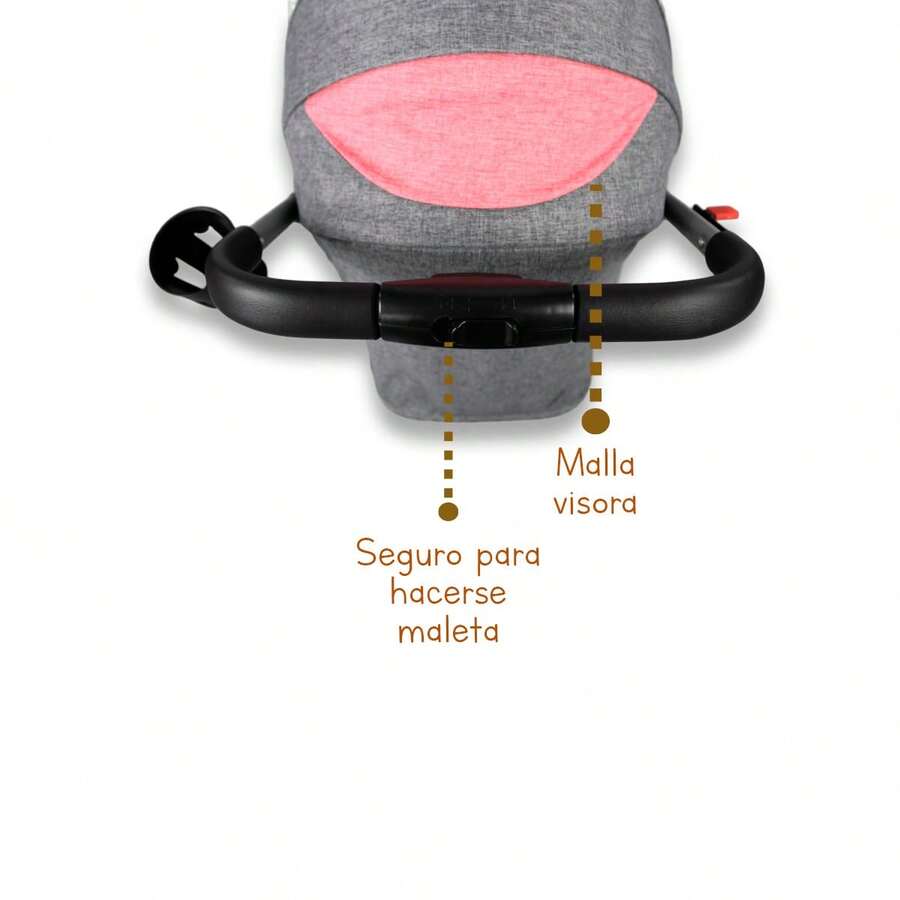 Carriola De Viaje Tipo Maleta Mango Abatible