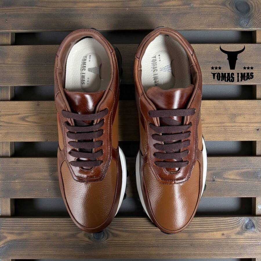 SNEAKERS TENIS DE VESTIR USO CASUAL U OFICINA MAXIMA COMODIDAD ESTILO FORMAL O DE LUJO EN PIEL AUTENTICA HECHO EN MEXICO