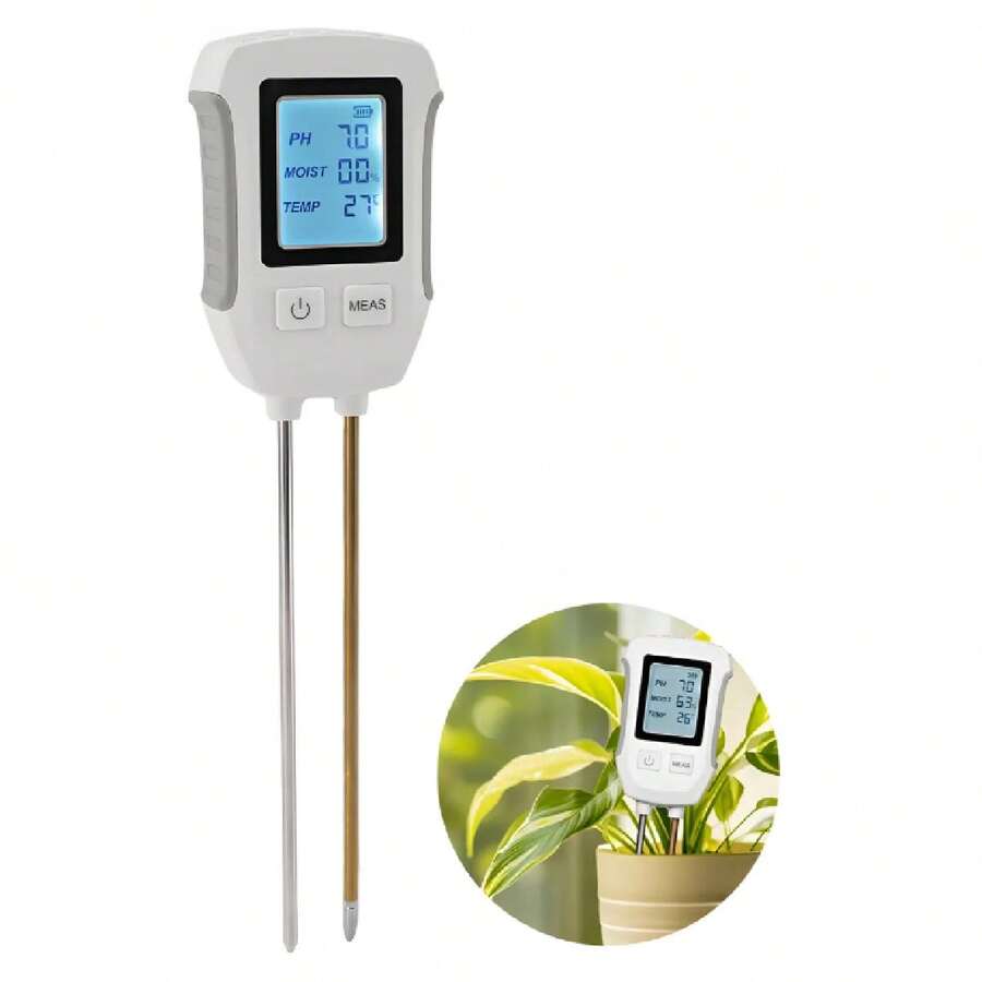 Medidor de Humedad de Plantas 3 en 1
