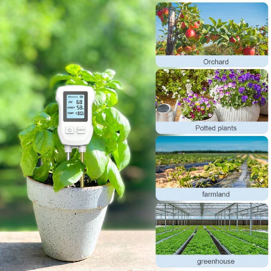 Medidor de Humedad de Plantas 3 en 1
