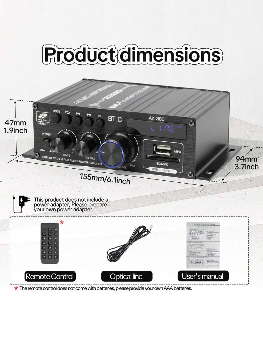 Amplificador de coche mini