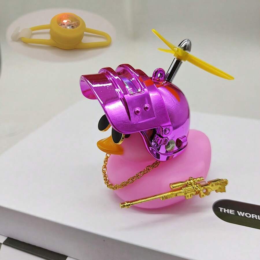 Patito Decorativo con Casco y Hélice