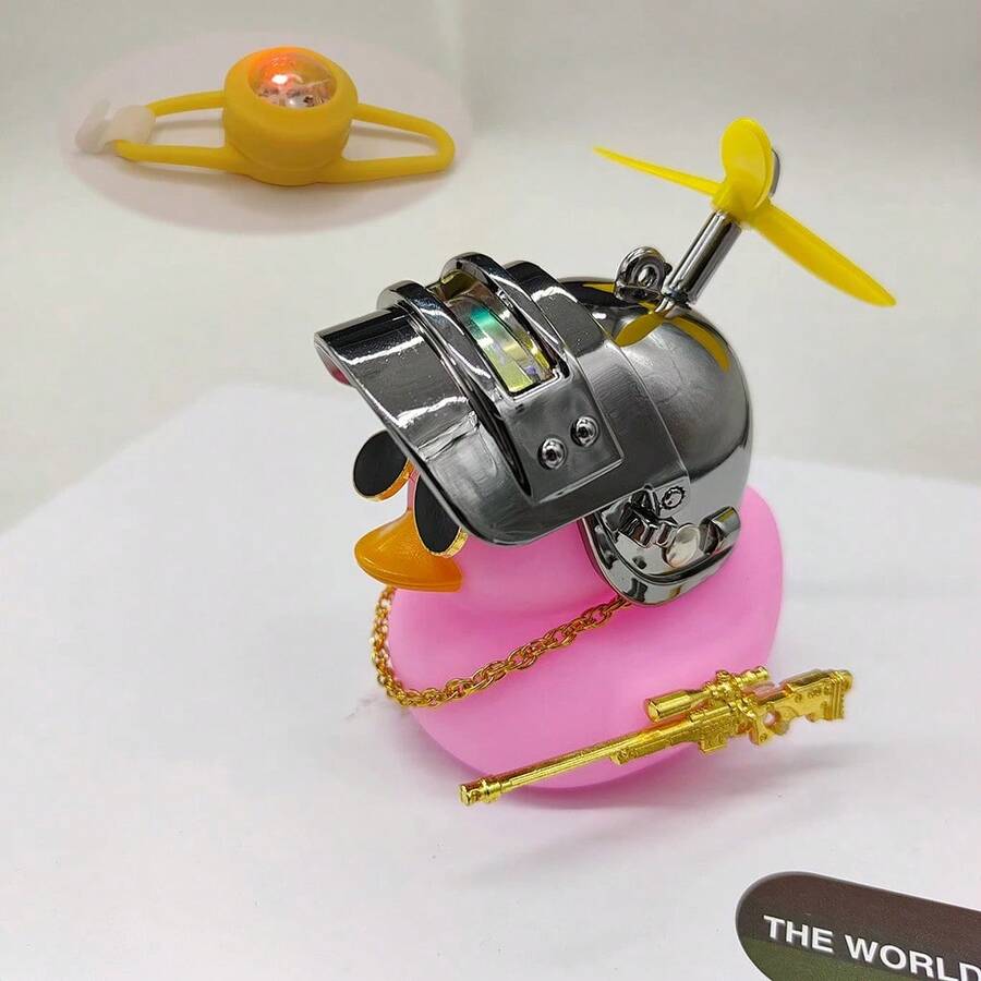 Patito Decorativo con Casco y Hélice