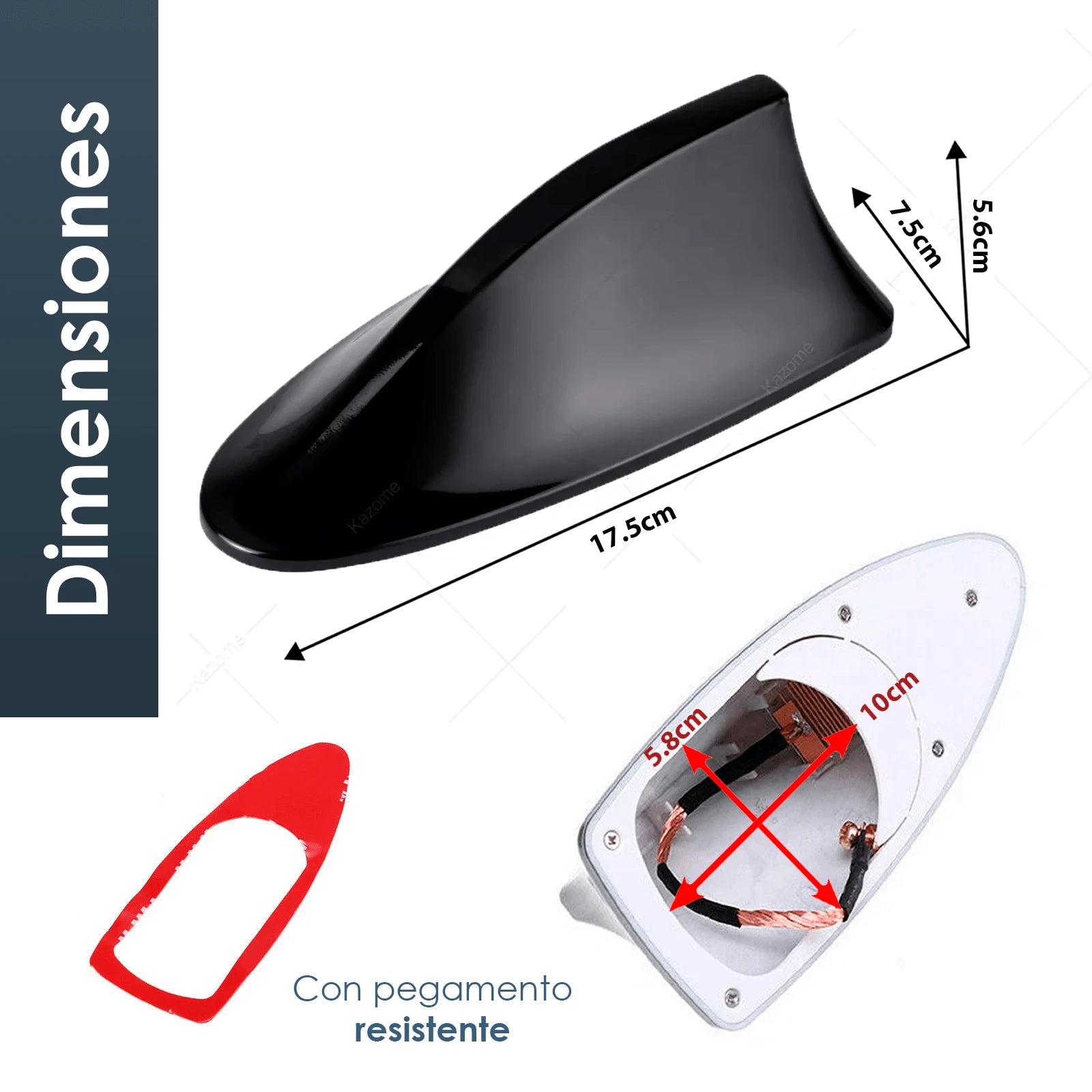 Antena Aleta Tiburon Auto SEDAN Funcional Radio Universal
