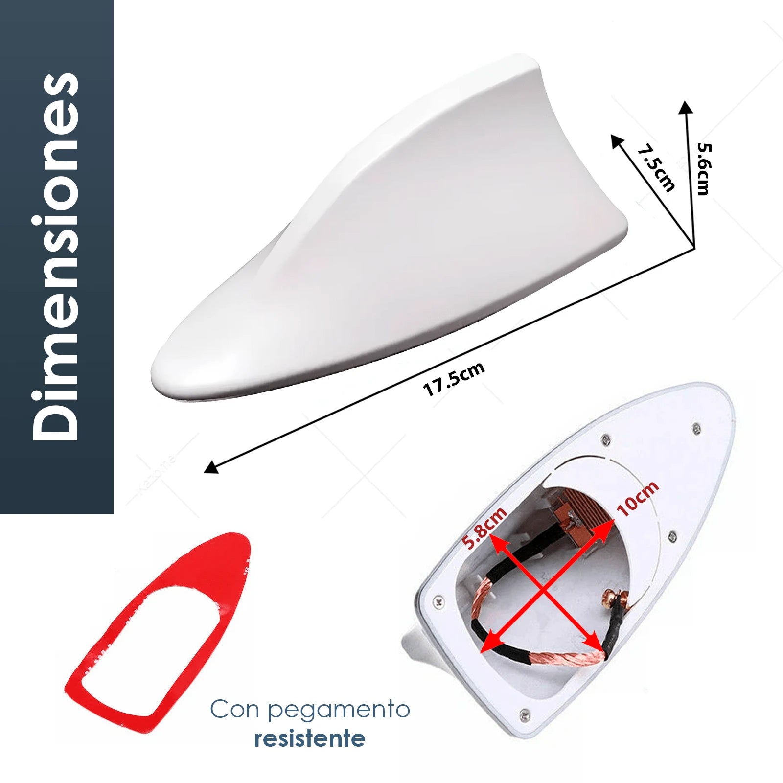 Antena Aleta Tiburon Auto SEDAN Funcional Radio Universal