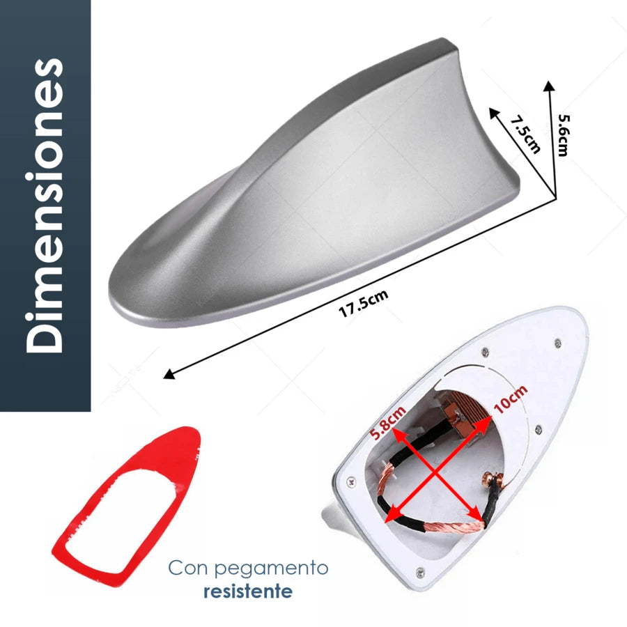Antena Aleta Tiburon Auto SEDAN Funcional Radio Universal