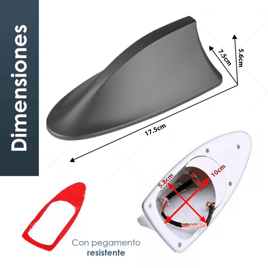 Antena Aleta Tiburon Auto SEDAN Funcional Radio Universal