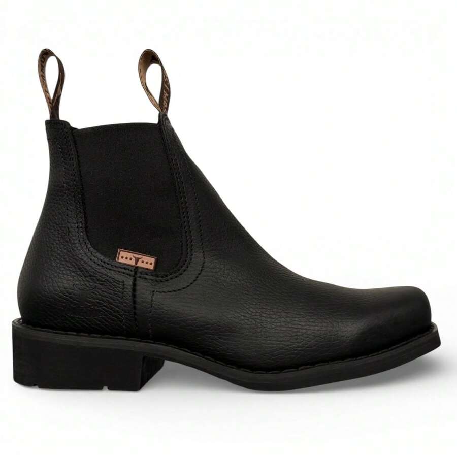 BOTINES ELEGANTES PARA CABALLERO EN CORTE VACUNO USO CASUAL O DE TRABAJO EN USO RUDO CON SUELA ANTI DERRAPE