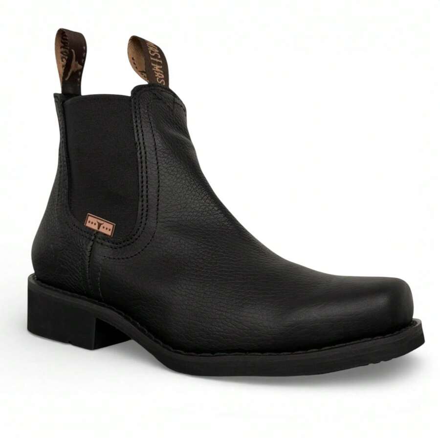 BOTINES ELEGANTES PARA CABALLERO EN CORTE VACUNO USO CASUAL O DE TRABAJO EN USO RUDO CON SUELA ANTI DERRAPE