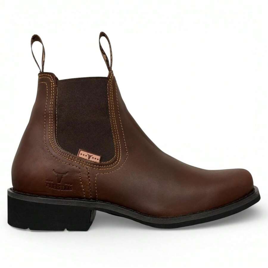 BOTA BOTIN CORTO EN PIEL VAQUERO