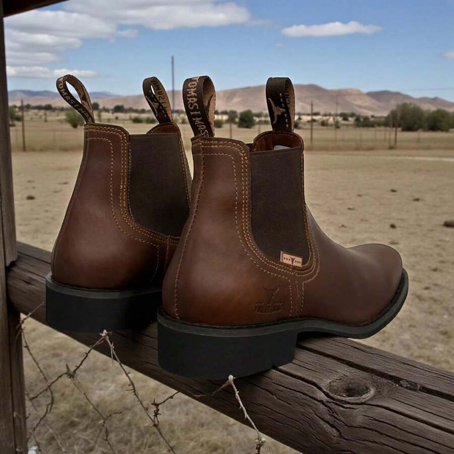 BOTA BOTIN CORTO EN PIEL VAQUERO