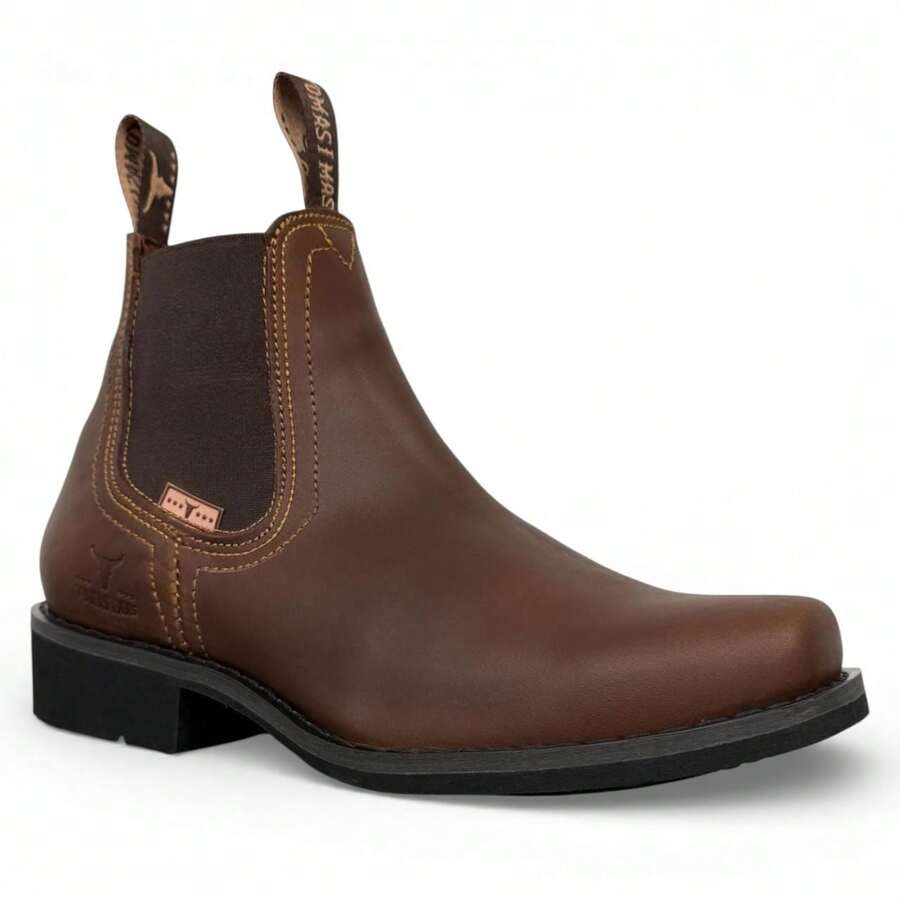 BOTA BOTIN CORTO EN PIEL VAQUERO