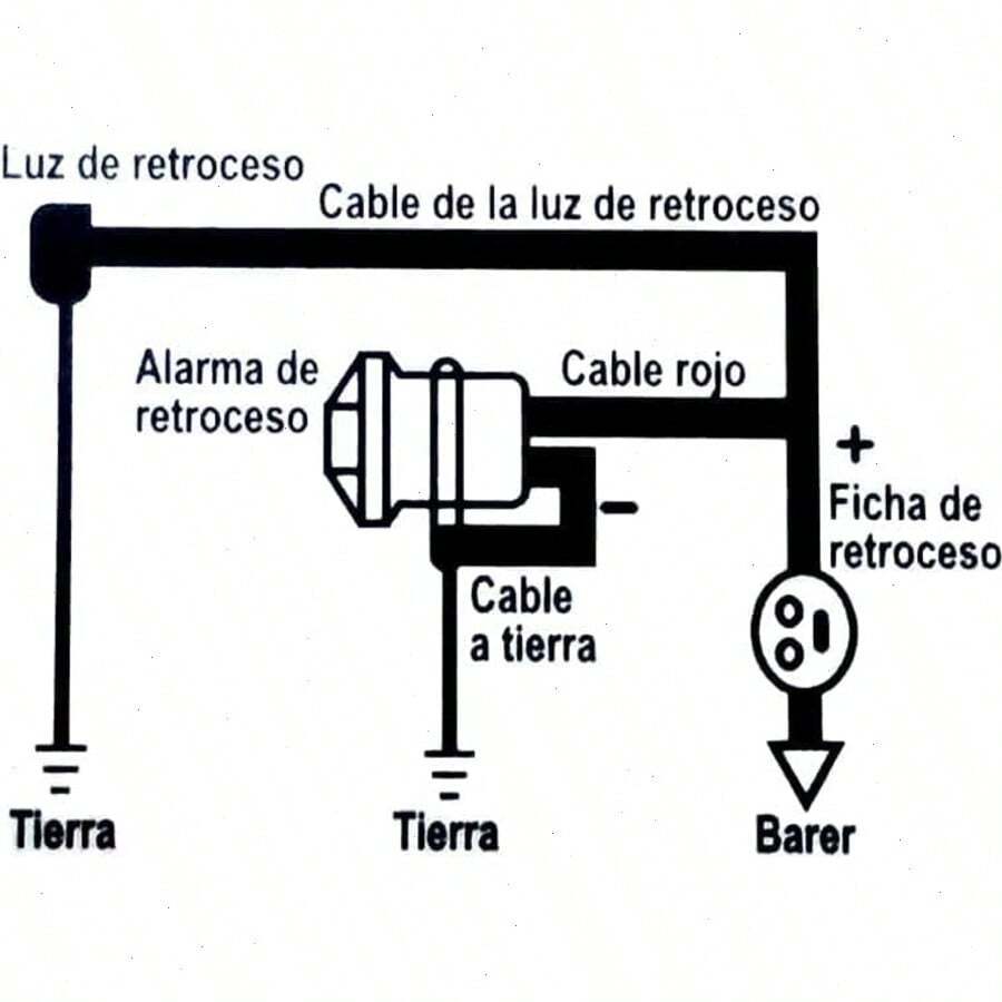 Alarma de respaldo impermeable