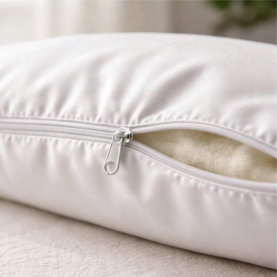 Pack 4 Almohadas Hotelera Con Cierre Estándar Blanco