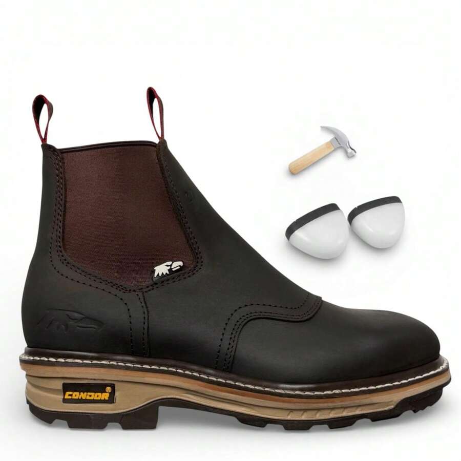 BOTIN MARCA CONDOR CON CASCO DE ACERO