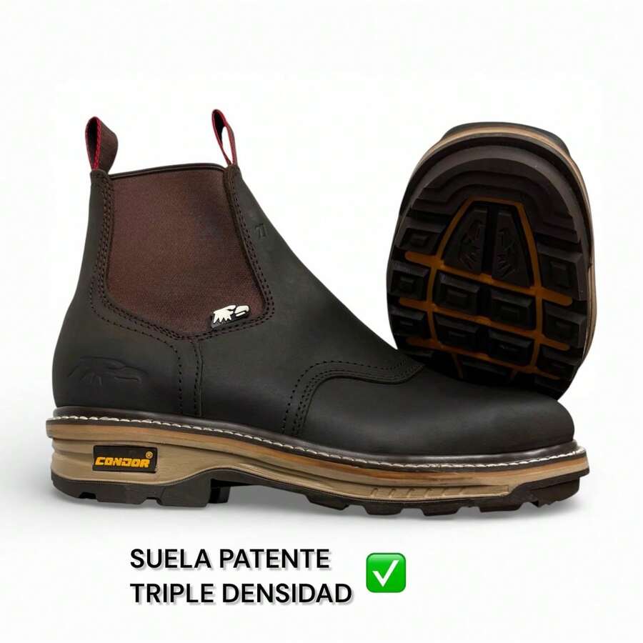 BOTIN MARCA CONDOR CON CASCO DE ACERO