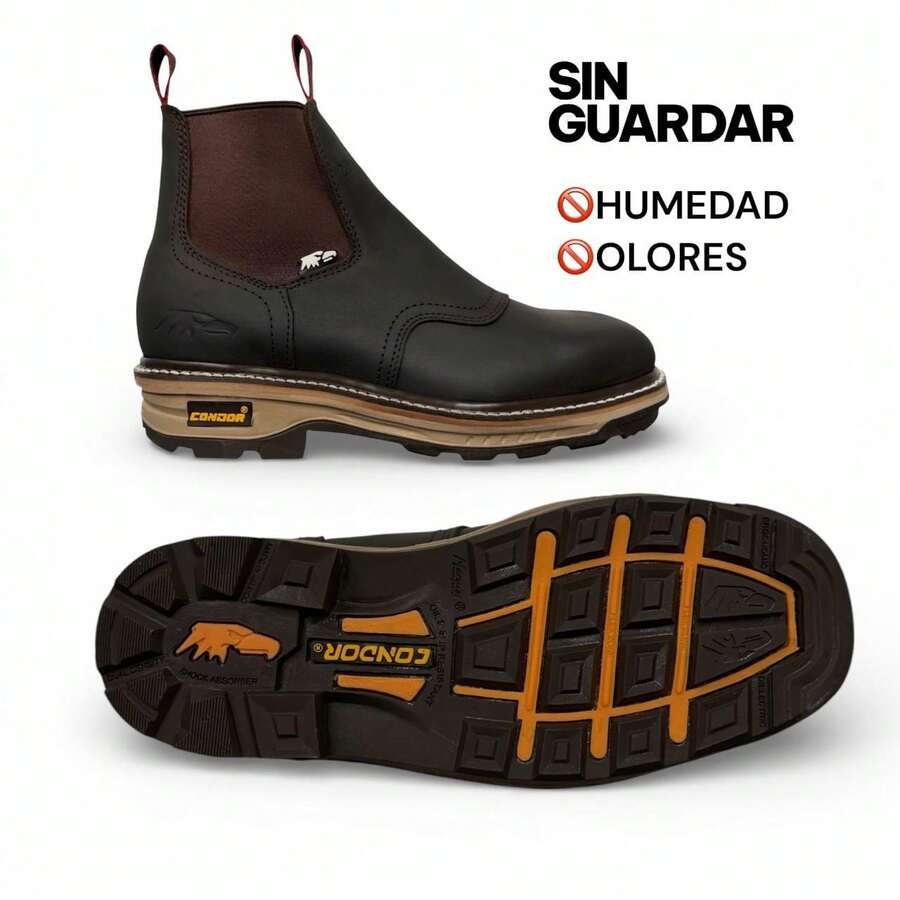 BOTIN MARCA CONDOR CON CASCO DE ACERO