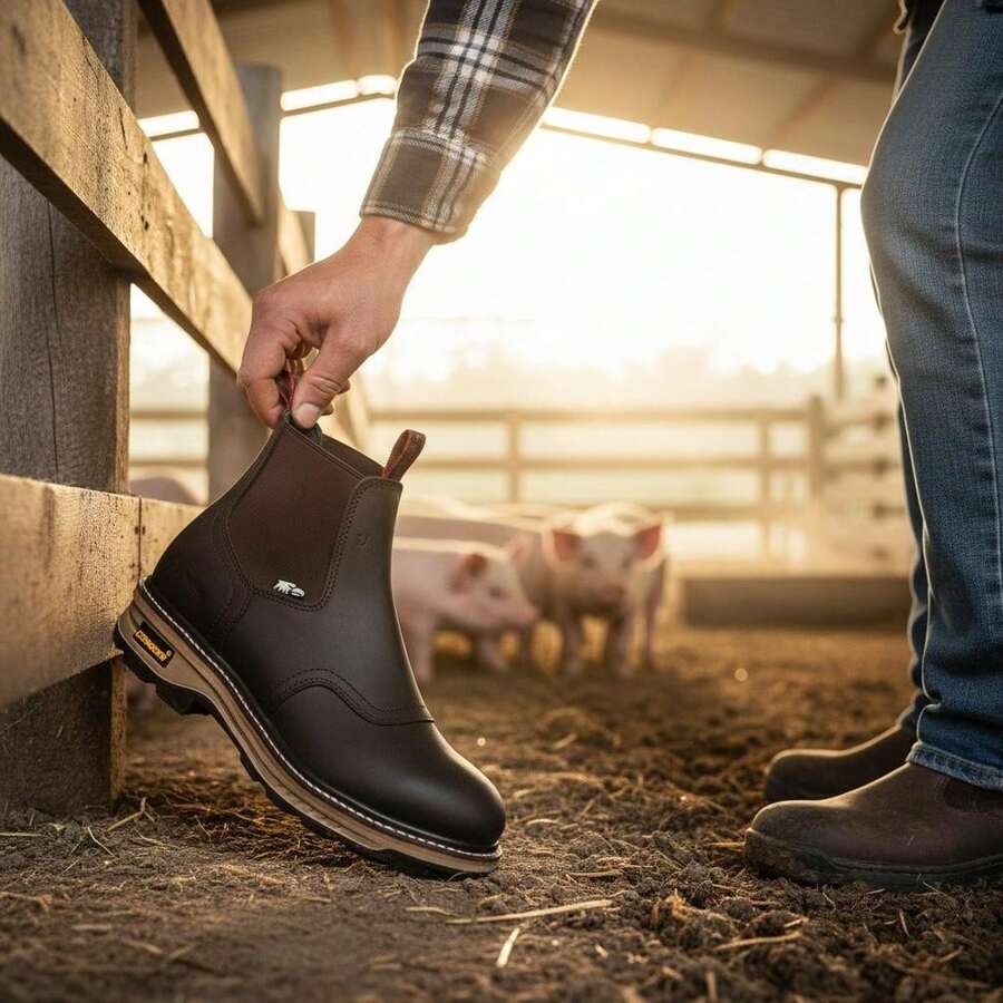 BOTIN MARCA CONDOR CON CASCO DE ACERO