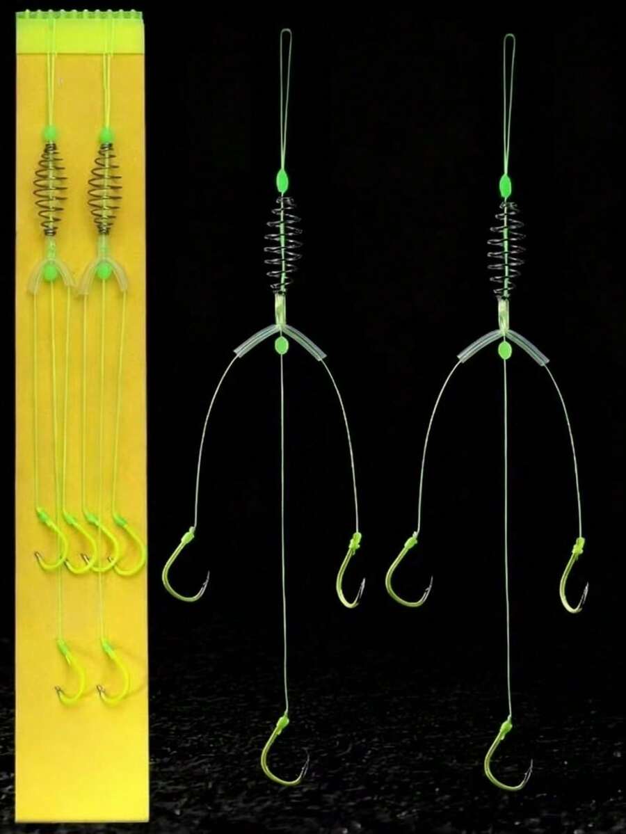 2 sets de 6 piezas de anzuelos de pesca