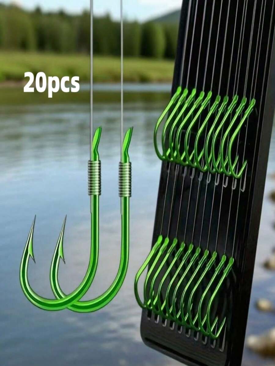 Aparejos de pesca con doble anzuelo para exterior