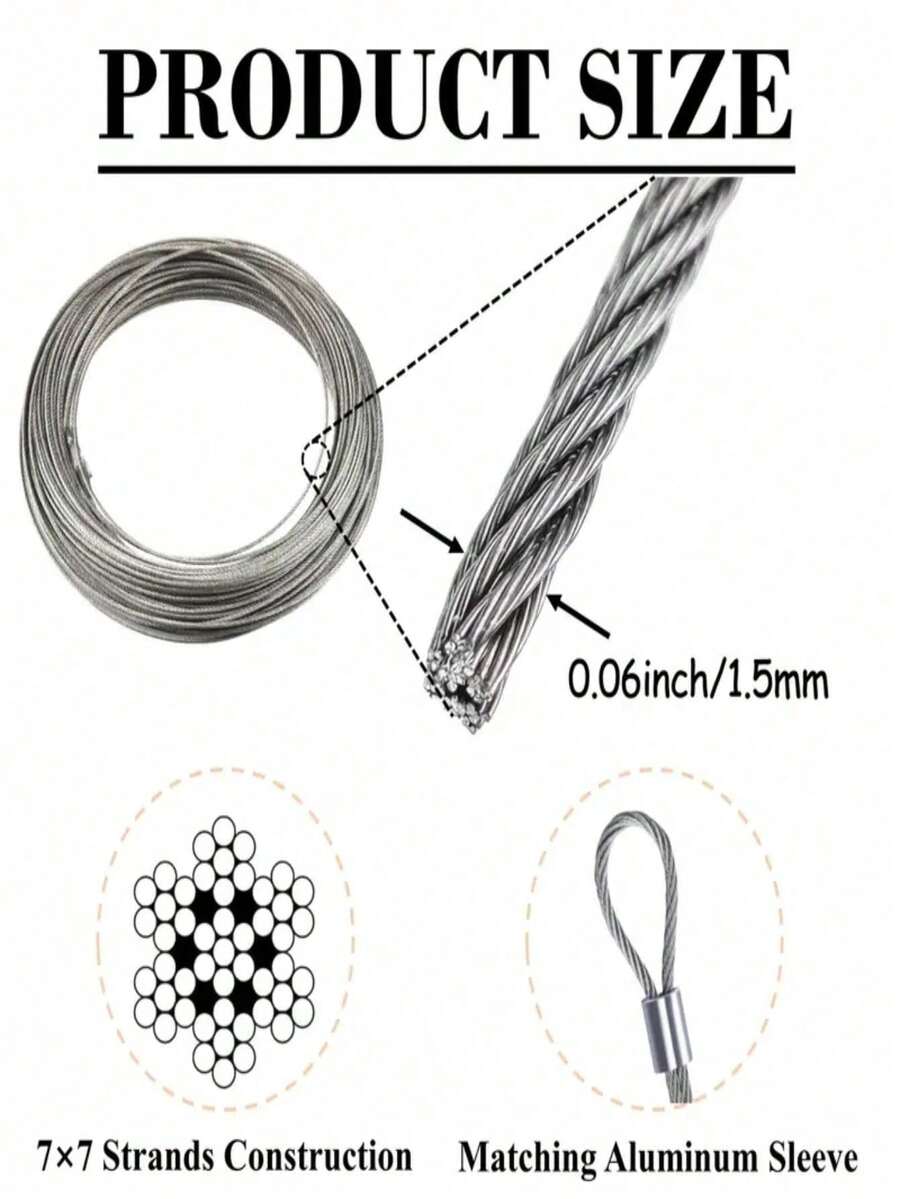 Cuerda de acero para exteriores