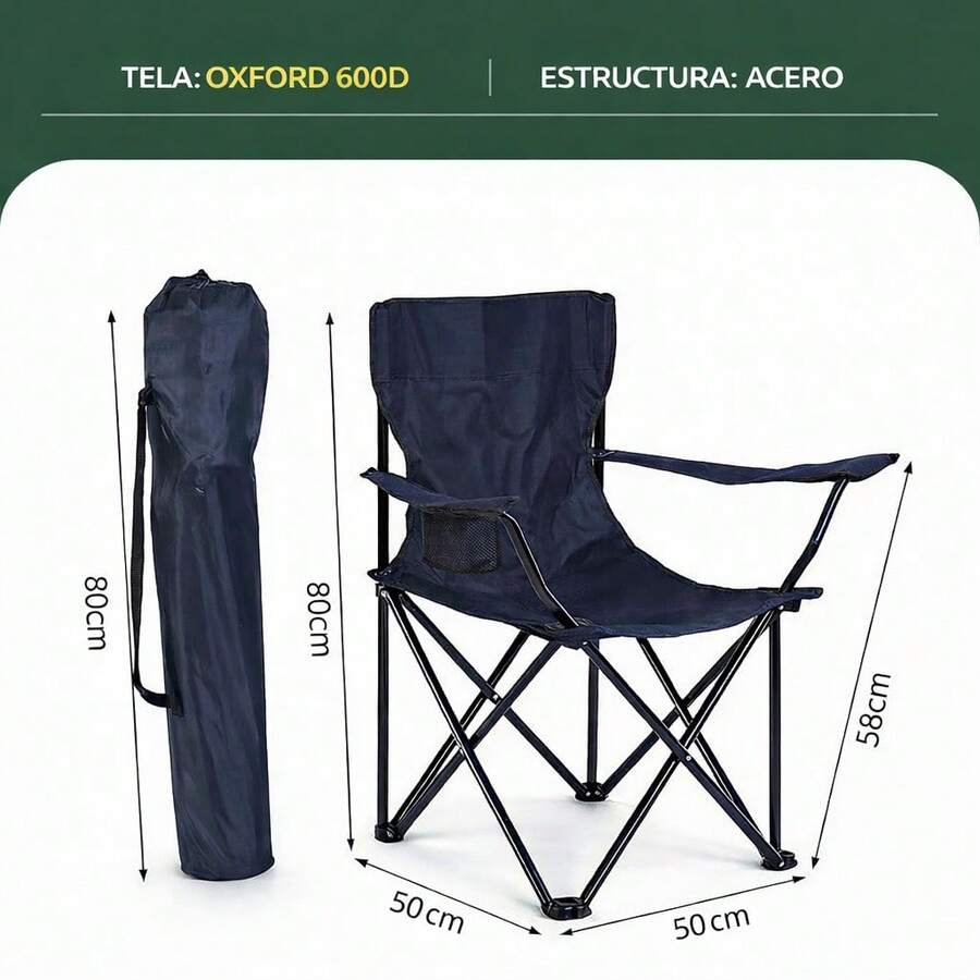 Silla Plegable de Camping Portátil